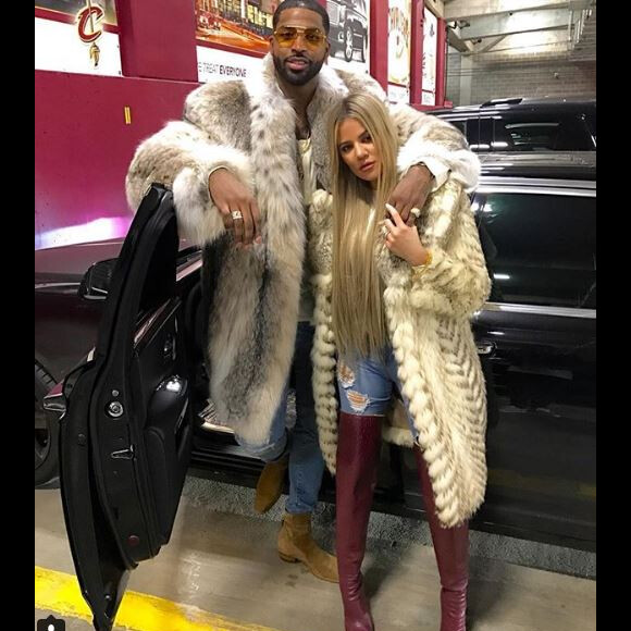 Khloé Kardashian et Tristan Thompson sur Instagram le 26 décembre 2017.