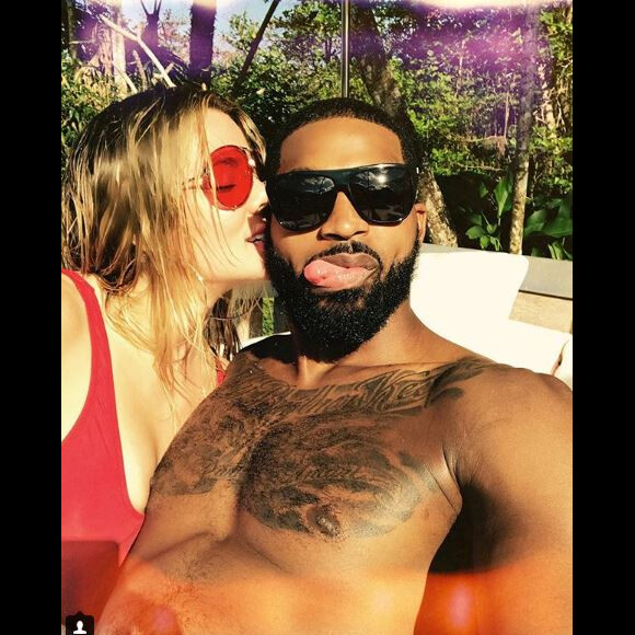 Khloé Kardashian et Tristan Thompson sur Instagram le 6 août 2017.