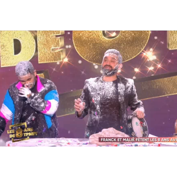 Le plateau envahi de mousse dans TPMP, le 19 avril 2018 sur C8.