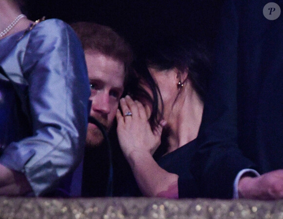 Le prince Harry et Meghan Markle - Concert au théâtre Royal Albert Hall à l'occasion du 92e anniversaire de la reine Elizabeth II d'Angleterre à Londres le 21 avril 2018.