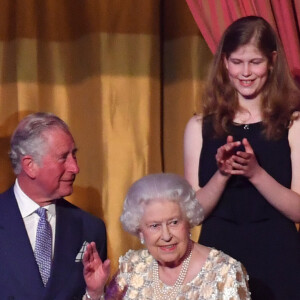 La famille royale d'Angleterre et la reine Elizabeth II d'Angleterre - Concert au théâtre Royal Albert Hall à l'occasion du 92e anniversaire de la reine Elizabeth II d'Angleterre à Londres le 21 avril 2018.