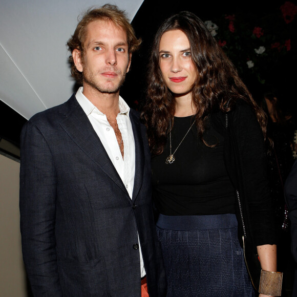 Andrea Casiraghi et Tatiana Santo Domingo au restaurant Monsieur Bleu à Paris le 28 septembre 2013
