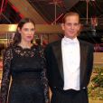 Andrea Casiraghi et Tatiana Santo Domingo lors du gala de la Fête nationale monégasque au Grimaldi Forum à Monaco le 19 novembre 2014.