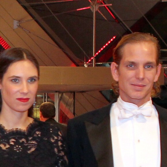 Andrea Casiraghi et Tatiana Santo Domingo lors du gala de la Fête nationale monégasque au Grimaldi Forum à Monaco le 19 novembre 2014.