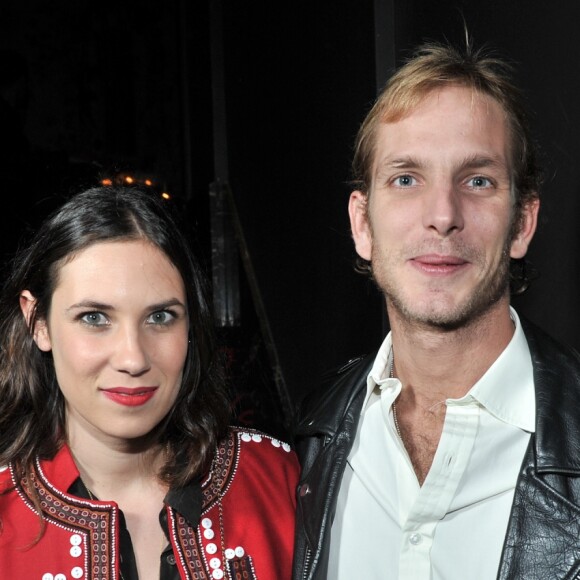 Tatiana Santo Domingo et Andrea Casiraghi chez Castel apres l'inauguration du nouveau flagship Moncler à Paris le 26 septembre 2013.