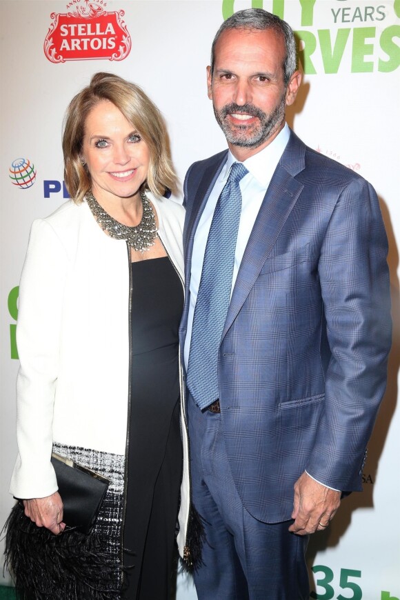 Katie Couric et son mari John Molner au 35e gala annuel City Harvest à New York, le 24 avril 2018