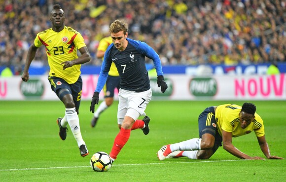 Antoine Griezmann lors du match France - Colombie au Stade de France. Saint-Denis, le 23 mars 2018.