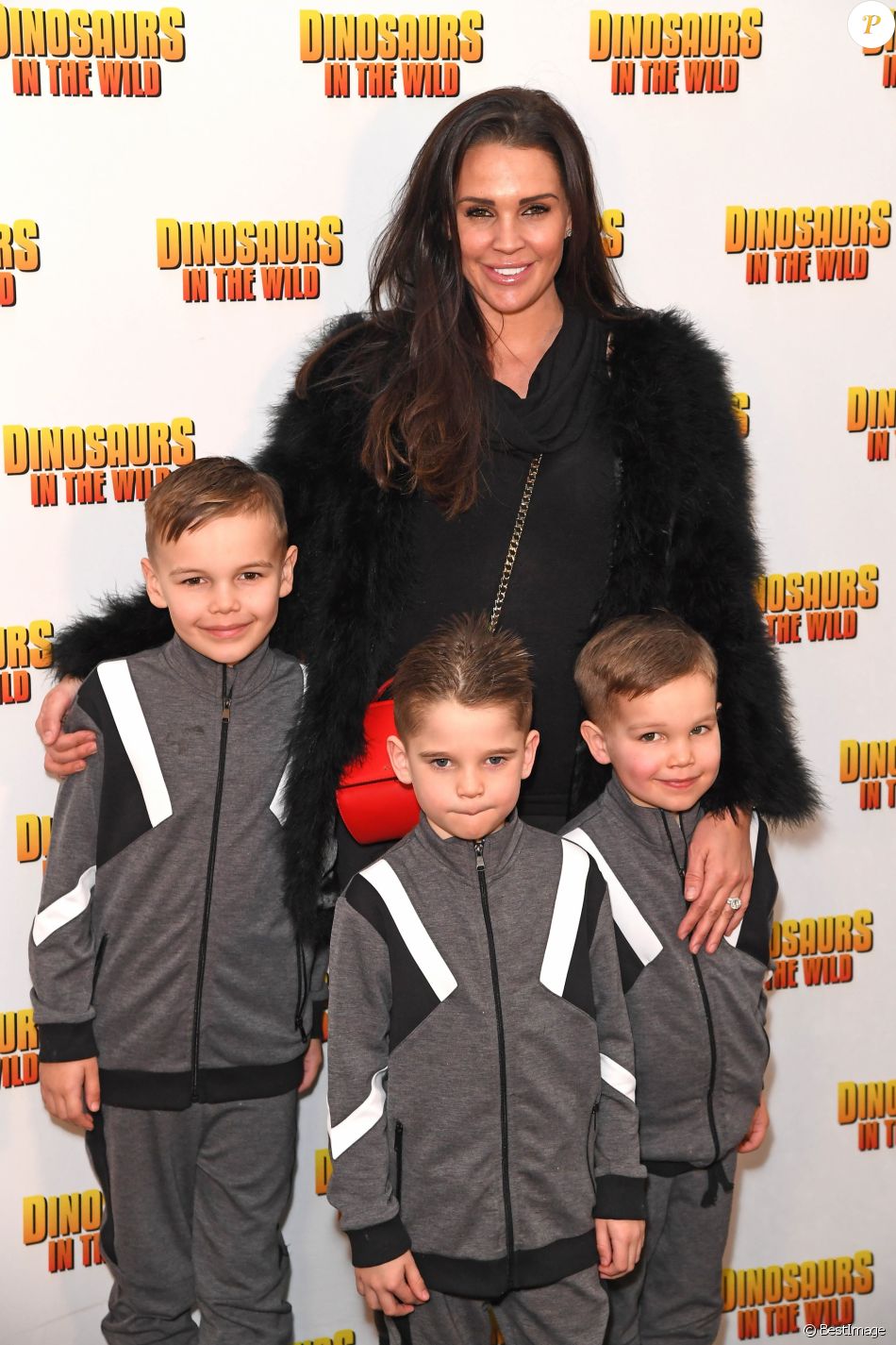 Danielle Lloyd et ses fils Archie O'Hara, Harry James O'Hara et George