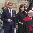Meghan Markle et le prince Harry lors des commémorations de l'ANZAC Day en l'abbaye de Westminster à Londres le 25 avril 2018
