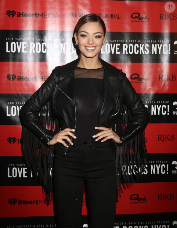 Demi-Leigh Nel-Peters, Miss Univers 2017 - People au concert caritatif "Love Rocks NYC!" au Beacon Theatre à New York. Le 15 mars 2018 © Nancy Kaszerman / Zuma Press / Bestimage