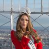 Miss Univers 2017, Demi-Leigh Nel-Peters, pose pour les photographes en haut de l'Empire State Building à New York, le 28 novembre 2017 © Bryan Smith via Zuma/Bestimage
