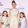 Sarah Jessica Parker avec ses jumelles Marion et Tabitha au gala du New York City Ballet au Lincoln Center à New York le 3 mai 2018