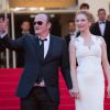 Quentin Tarantino et Uma Thurman - Montée des marches du film "Pour une poignée de dollars" pour la cérémonie de clôture du 6èe Festival du film de Cannes le 24 mai 2014