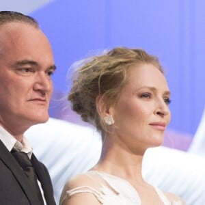 Quentin Tarantino et Uma Thurman - Cérémonie de clôture du 67e Festival du film de Cannes le 24 mai 2014.