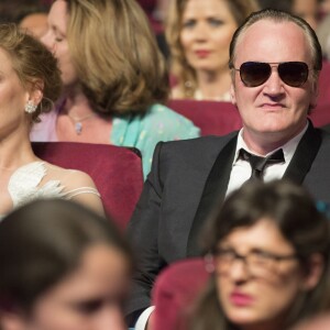 Uma Thurman et Quentin Tarantino - Cérémonie de clôture du 67e Festival du film de Cannes – Cannes le 24 mai 2014.
