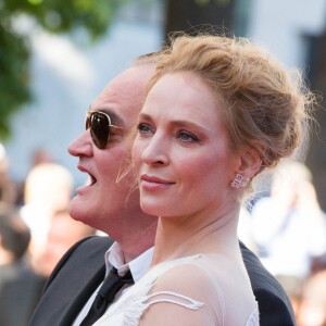 Uma Thurman et Quentin Tarantino - Montée des marches du film "Pour une poignée de dollars" pour la cérémonie de clôture du 67 ème Festival du film de Cannes – Cannes le 24 mai 2014