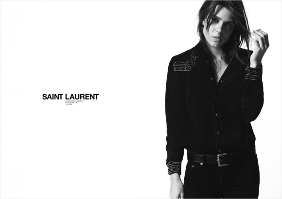 Charlotte Casiraghi pose pour la nouvelle campagne Saint Laurent Paris, automne 2018.