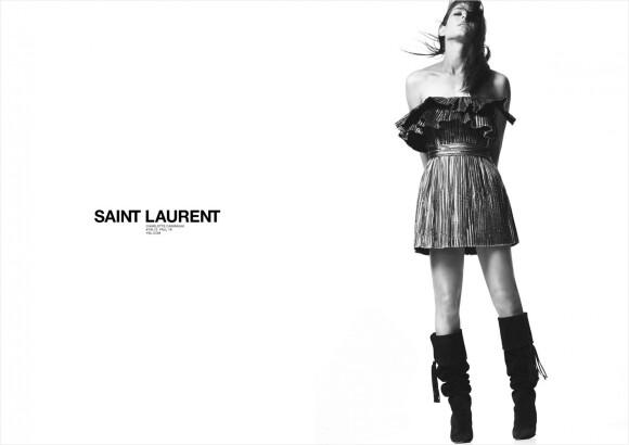 Charlotte Casiraghi pose pour la nouvelle campagne Saint Laurent Paris, automne 2018.