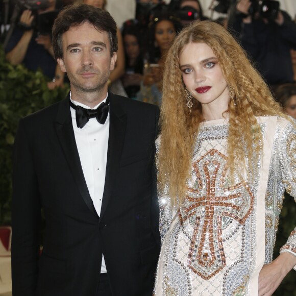 Natalia Vodianova, Antoine Arnault à l'ouverture de l'exposition "Corps célestes : Mode et imagerie catholique" pour le Met Gala à New York, le 7 mai 2018. © Charles Guerin / Bestimage