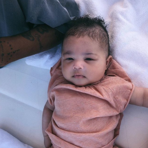 Stormi Webster, la fille de Kylie Jenner et Travis Scott. Mai 2018.