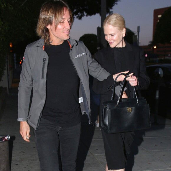 Exclusif - Nicole Kidman et son mari Keith Urban sont allés diner en amoureux à Beverly hills, le 26 avril 2018