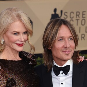 Nicole Kidman et son mari Keith Urban à la 24ème soirée annuelle des acteurs Guild awards à l'Auditorium Shrine à Los Angeles, le 21 janvier 2018 © Chris Delmas/Bestimage