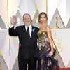 Harvey Weinstein et sa femme Georgina Chapman lors de la 89ème cérémonie des Oscars au Hollywood & Highland Center à Hollywood, le 26 février 2017. © Future-Image via ZUMA Press/Bestimage