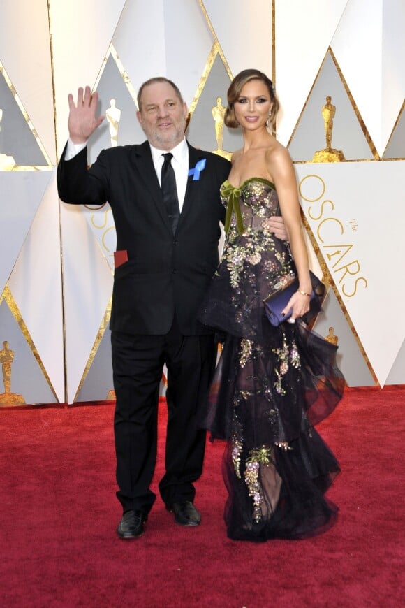 Harvey Weinstein et sa femme Georgina Chapman lors de la 89ème cérémonie des Oscars au Hollywood & Highland Center à Hollywood, le 26 février 2017. © Future-Image via ZUMA Press/Bestimage