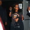 Rihanna à l'ouverture de son pop-up store pour sa collection de lingerie Savage x Fenty, ce 10 mai à Brooklyn.