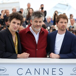 Pierre Deladonchamps, Christophe Honoré, Vincent Lacoste lors du photocall du film « Plaire, aimer et courir vite » au 71ème Festival International du Film de Cannes, le 11 mai 2018. © Borde / Jacovides / Moreau / Bestimage