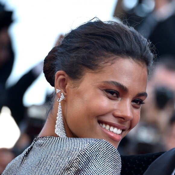 Vincent Cassel et Tina Kunakey lors de la montée des marches de 'Girls Of The Sun (Les Filles Du Soleil)' au Festival de Cannes, le 12 mai 2018.