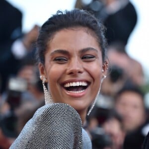 Vincent Cassel et Tina Kunakey lors de la montée des marches de 'Girls Of The Sun (Les Filles Du Soleil)' au Festival de Cannes, le 12 mai 2018.