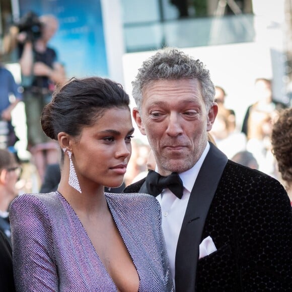 Vincent Cassel et sa fiancée Tina Kunakey - Montée des marches du film " Les Filles du Soleil " lors du 71ème Festival International du Film de Cannes. Le 12 mai 2018 © Borde-Jacovides-Moreau/Bestimage