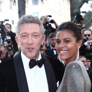 Vincent Cassel et sa fiancée Tina Kunakey - Montée des marches du film " Les Filles du Soleil " lors du 71ème Festival International du Film de Cannes. Le 12 mai 2018 © Borde-Jacovides-Moreau/Bestimage