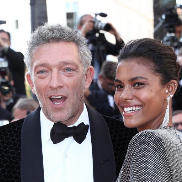 Vincent Cassel et sa fiancée Tina Kunakey - Montée des marches du film " Les Filles du Soleil " lors du 71ème Festival International du Film de Cannes. Le 12 mai 2018 © Borde-Jacovides-Moreau/Bestimage