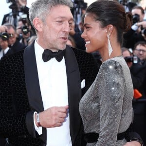 Vincent Cassel et sa fiancée Tina Kunakey - Montée des marches du film " Les Filles du Soleil " lors du 71ème Festival International du Film de Cannes. Le 12 mai 2018 © Borde-Jacovides-Moreau/Bestimage