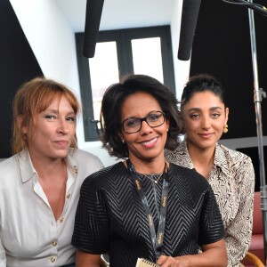 Exclusif - Audrey Pulvar interviewe Emmanuelle Bercot et Golshifteh Farahani pour son magazine quotidien "Cannes 14H" sur Altice Studio lors du 71ème Festival International du Film de Cannes, le 13 mai 2018. © Veeren/Bestimage