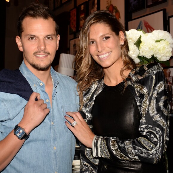 Exclusif - Juan Arbelaez et sa compagne Laury Thilleman (Miss France 2011) - Soirée au Kiehl's Club lors du 43ème Festival du Cinéma Américain de Deauville, France, le 2 septembre 2017. © Rachid Bellak/Bestimage