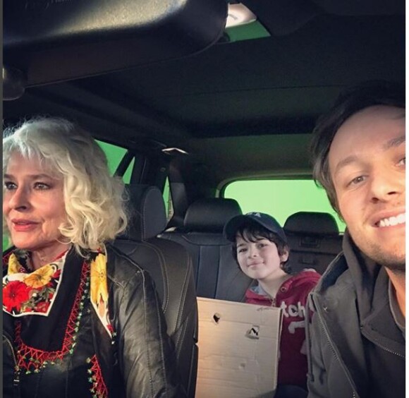 Vianney et Fanny Ardant sur le tournage de Ma mère est folle. Instagram, mai 2018