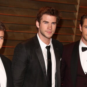 Chris Hemsworth, Luke Hemsworth, Liam Hemsworth - Arrivées des people à la soirée Vanity Fair après la 86 ème cérémonie des Oscars le 2 mars 2014