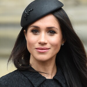 Meghan Markle lors des commémorations de l'ANZAC Day à Londres le 25 avril 2018