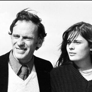 Marie et Jean-Louis Trintignant en Israël en février 1980.