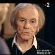 Jean-Louis Trintignant interviewé par Laurent Delahousse dans l'émission "19 le dimanche" sur France 2 le 20 mai 2018.