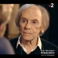 Jean-Louis Trintignant interviewé par Laurent Delahousse dans l'émission "19 le dimanche" sur France 2 le 20 mai 2018.