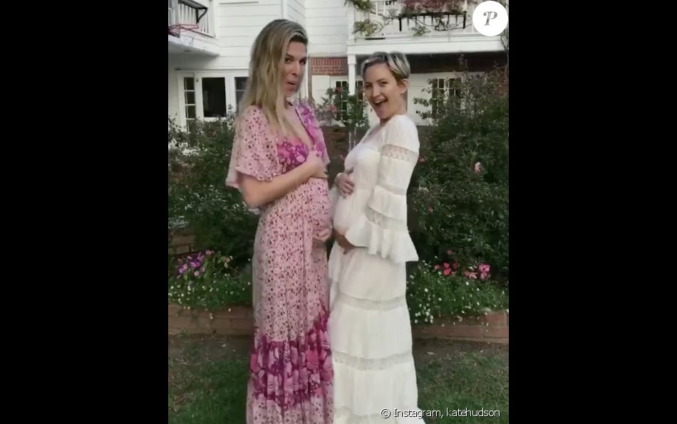 Enceinte de son troisième enfant, l'actrice américaine Kate Hudson dévoile son ventre rond sur Instagram, ce 21 mai 2018. - Purepeople