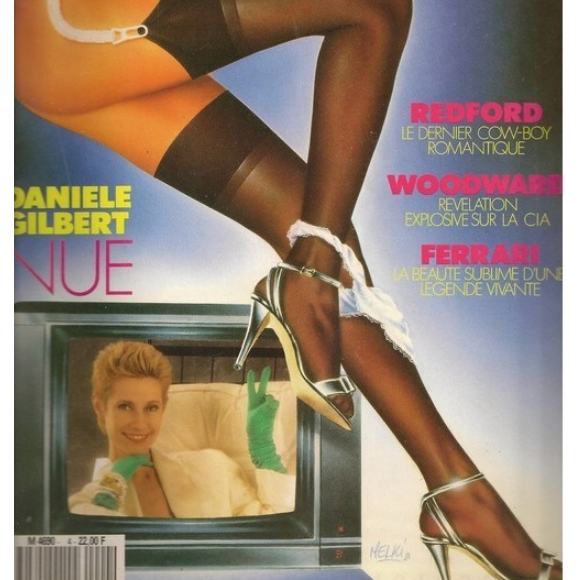 Danièle Gilbert en couverture du magazine Lui en 1988.