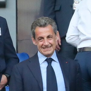 Nicolas Sarkozy - Célébrités lors de la finale de la Coupe de France opposant le club de Vendée les Herbiers Football (VHF) au Club du Paris Saint-Germain au Stade de France à Saint-Denis, Seine Saint-Denis, France, le 9 mai 2018.