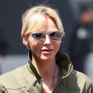 La princesse Charlene de Monaco dans les paddocks lors du 73ème Grand Prix de Formule 1 de Monaco, le 26 mai 2018. © Olivier Huitel/Pool Monaco/Bestimage