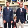 La princesse Alexandra de Hanovre, Pierre Casiraghi, Sacha et son père Andrea Casiraghi - Grand Prix de Formule 1 de Monaco le 27 mai 2018. © Bruno Bebert/Bestimage
