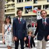La princesse Alexandra de Hanovre, Pierre Casiraghi, Sacha et son père Andrea Casiraghi - Grand Prix de Formule 1 de Monaco le 27 mai 2018. © Bruno Bebert/Bestimage